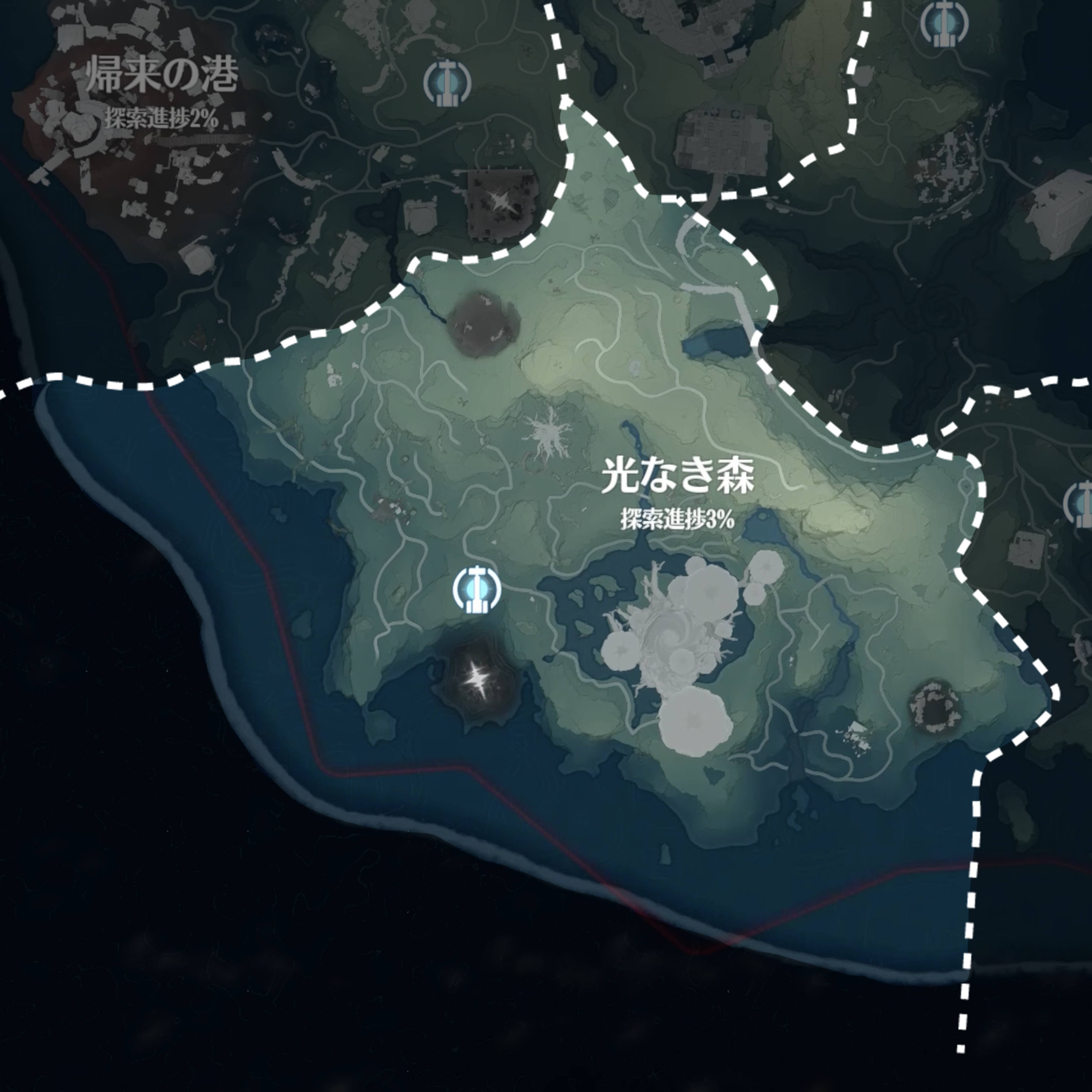 瞬きの森 鳴潮】光なき森のマップ攻略｜ゲームエイト